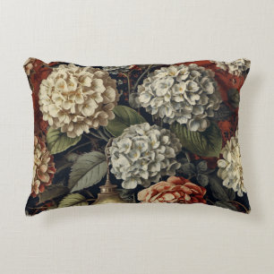 Elegant vintage Hortensia bloempatroon Accent Kussen