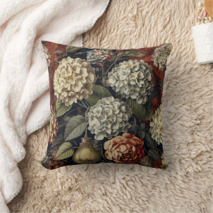 Elegant vintage Hortensia bloempatroon Kussen