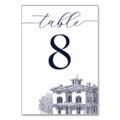 Elegant Vintage Italian Villa Destination Wedding Kaart (Achterkant)