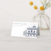 Elegant Vintage Italian Villa Destination Wedding Plaatskaartje (Achterkant)