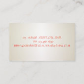 Elegant Vintage, kant, Rozen Visitekaartje (Achterkant)