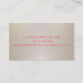 Elegant Vintage, kant, Rozen Visitekaartje (Achterkant)