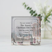 Elegant Vintage-kerstfeest Uitnodigingen (Staand voorkant)