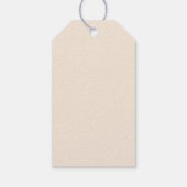 Elegant Vintage Kerstmis Cadeaulabel (Achterkant)