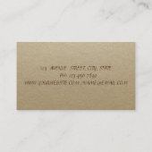 Elegant Vintage, Kraft, Dress Visitekaartje (Achterkant)