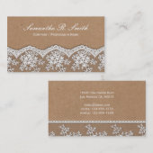 Elegant Vintage Lace Visitekaartje (Voorkant / Achterkant)