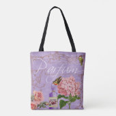 Elegant Vintage Ladies Boudoir Parfum  Tote Bag (Achterkant)