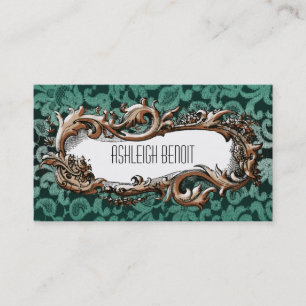 Elegant Vintage Lijst & Lace Visitekaartje