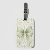 Elegant Vintage Lint Bagagelabel (Voorkant (verticaal))