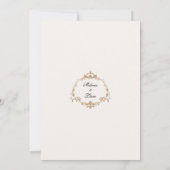 Elegant Vintage Lotus Asian Inspired  Kaart (Achterkant)