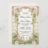 Elegant Vintage Lotus Asian Inspired  Kaart (Voorkant / Achterkant)