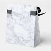 Elegant Vintage Marble Wedding Bedankdoosjes (Achterkant)