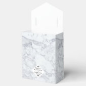 Elegant Vintage Marble Wedding Bedankdoosjes (Geopend)