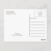 Elegant Vintage Marble Wedding Bedankt Briefkaart (Achterkant)