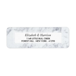 Elegant Vintage Marble Wedding Etiket