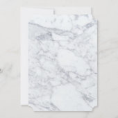 Elegant Vintage Marble Wedding Kaart (Achterkant)