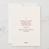 Elegant Vintage Merry Christmas Script Rustic Tree Feestdagenkaart (Achterkant)