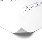 Elegant Vintage Nautical Ship Destination Wedding Poster (Hoek)