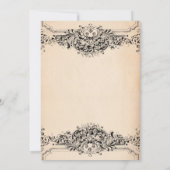 Elegant Vintage Ornament Vrijgezellenfeest Kaart (Achterkant)