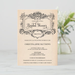 Elegant Vintage Ornament Vrijgezellenfeest Kaart