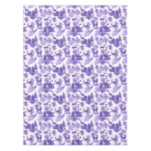 Elegant Vintage Periwinkle Blue French Toile Deer