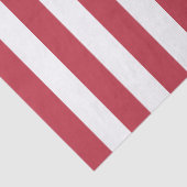 Elegant Vintage Rood en Wit Gestreept Patroon Tissuepapier (Detail)