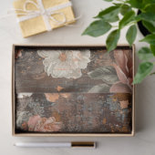 Elegant Vintage Rustic Country  Florals Decoupage  Tissuepapier (Geschenk)