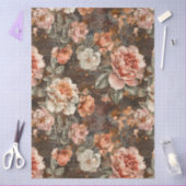 Elegant Vintage Rustic Country  Florals Decoupage  Tissuepapier (Craft)