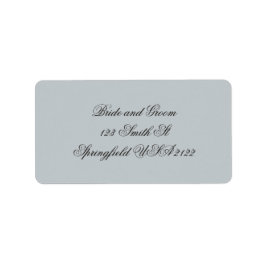 Elegant Vintage Script Retouradres Label