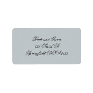 Elegant Vintage Script Retouradres Label