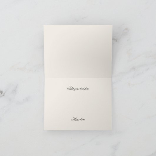 Elegant Vintage Swan Hartelijk dank Bedankkaart (Binnen)