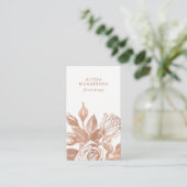 Elegant Vintage Tea Rozen Visitekaartje (Staand voorkant)