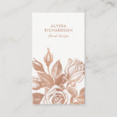 Elegant Vintage Tea Rozen Visitekaartje (Voorkant)