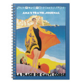 Elegant Vintage Travel Poster Journal Notitieboek (Voorkant)