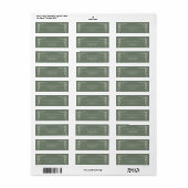 Elegant Vintage Trouwretouradres Etiket (Full Sheet)