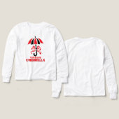 Elegant Vintage Umbrella with Ribbon Bow Design (Voorkant /achterkant)