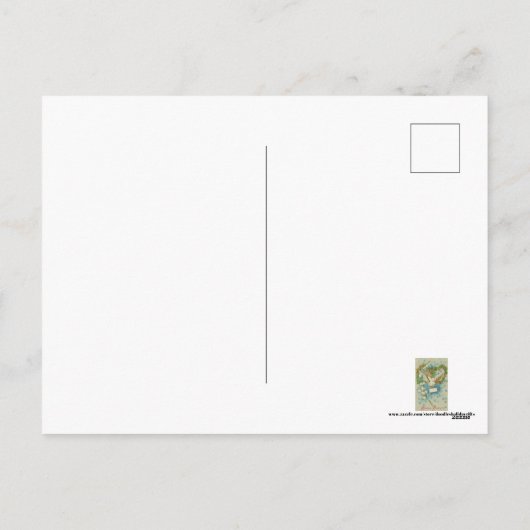 Elegant vintage Valentijn Feestdagenkaart (Achterkant)