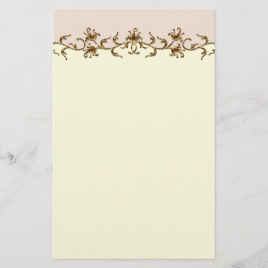 Elegant Vintage Wedding Briefpapier (Voorkant)
