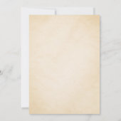 Elegant Vintage Wedding Invitation | Bride & Groom Kaart (Achterkant)