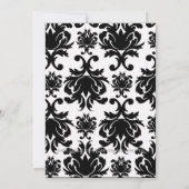 Elegant Vintage Wedding Invite Kaart (Achterkant)