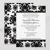 Elegant Vintage Wedding Invite Kaart (Voorkant / Achterkant)