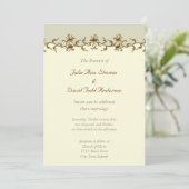 Elegant Vintage Wedding Kaart (Staand voorkant)