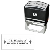 Elegant Vintage Zelfinktende Stempel (In situ)