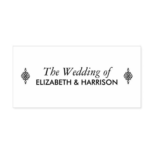 Elegant Vintage Zelfinktende Stempel (Design)