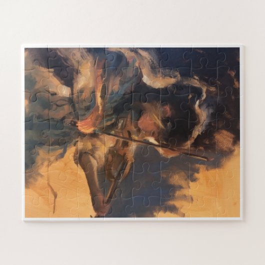 elegant violen legpuzzel (Horizontaal)