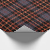 Elegant violet blauw | Orange | zwartplaagcontrole Cadeaupapier (Hoek)