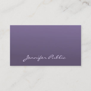 Elegant Violet Chic Professional Design Moderne Visitekaartje