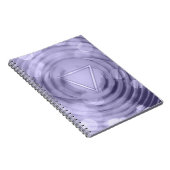 Elegant Violet Crown Chakra Spiritueel Zen Notitieboek (Rechterzijde)