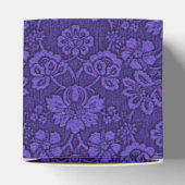 Elegant Violet Damask Bedankdoosjes (Bovenkant)