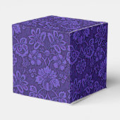 Elegant Violet Damask Bedankdoosjes (Achterkant)